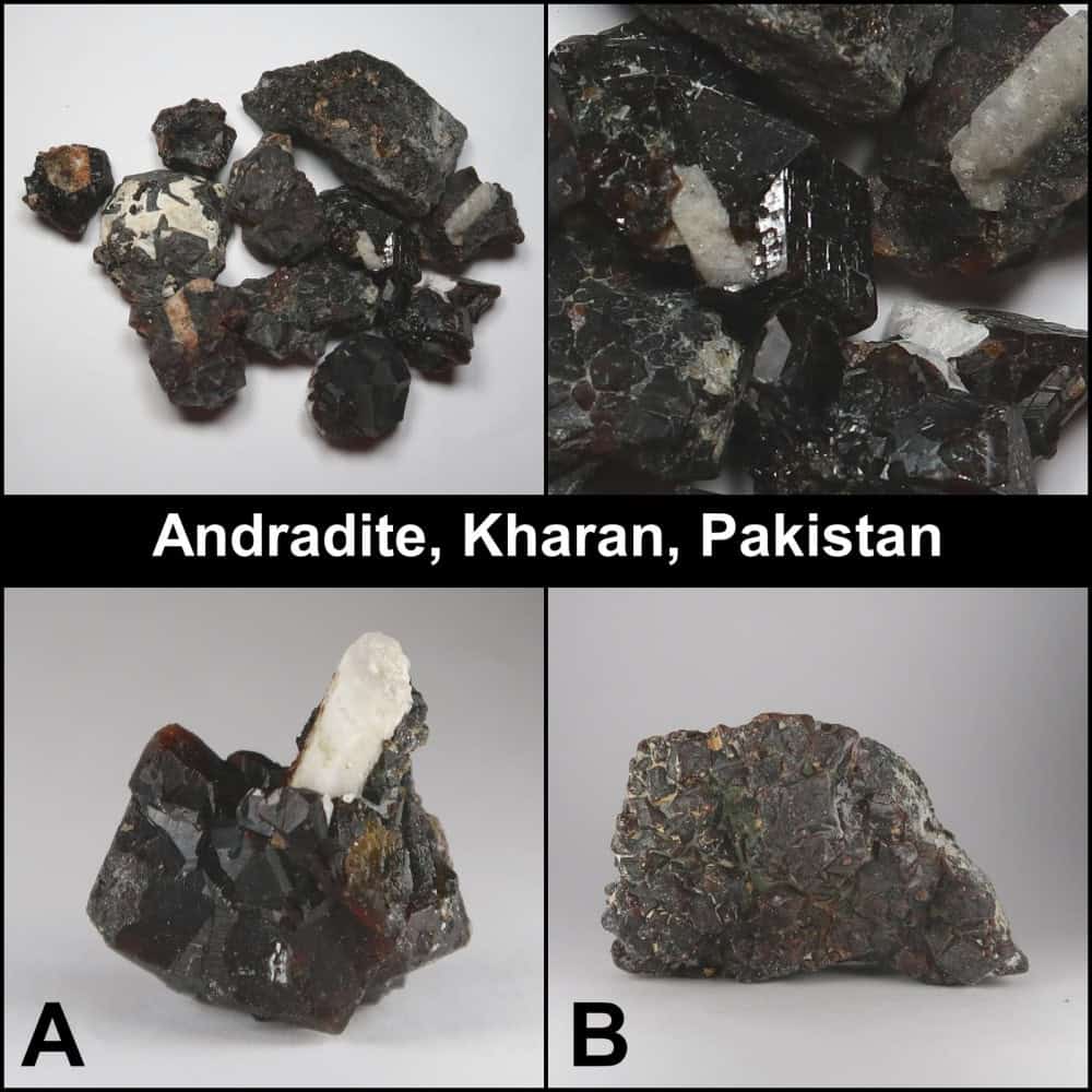 garnet specimens / rough (andradite)