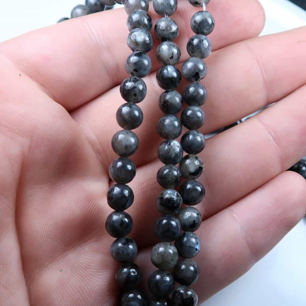 larvikite beads for jewellery making 3