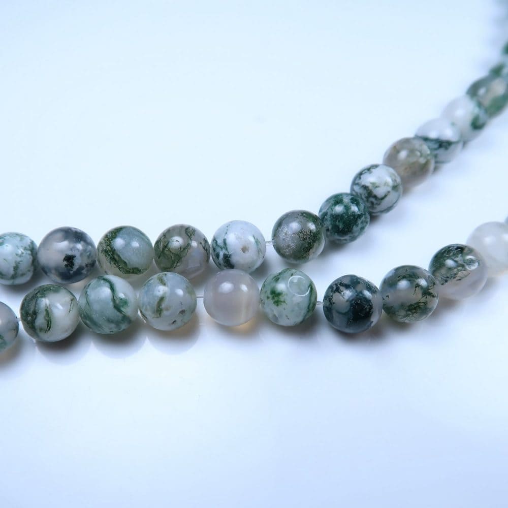 tree agate bead strands for jewellery making (2)