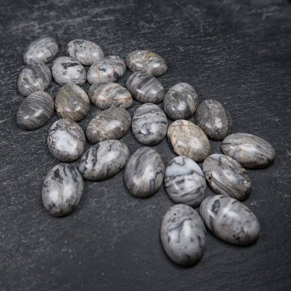 grey crazy lace agate cabochons b grade