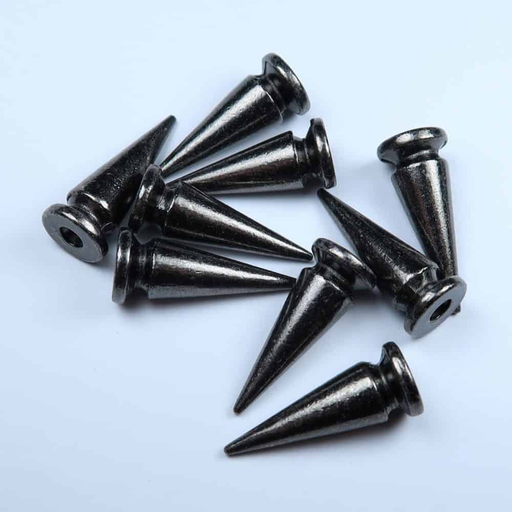 spiked metal studs with screw fittings