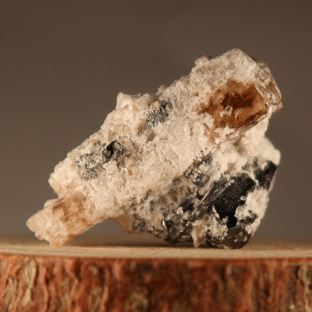 topaz crystals with bixbyite