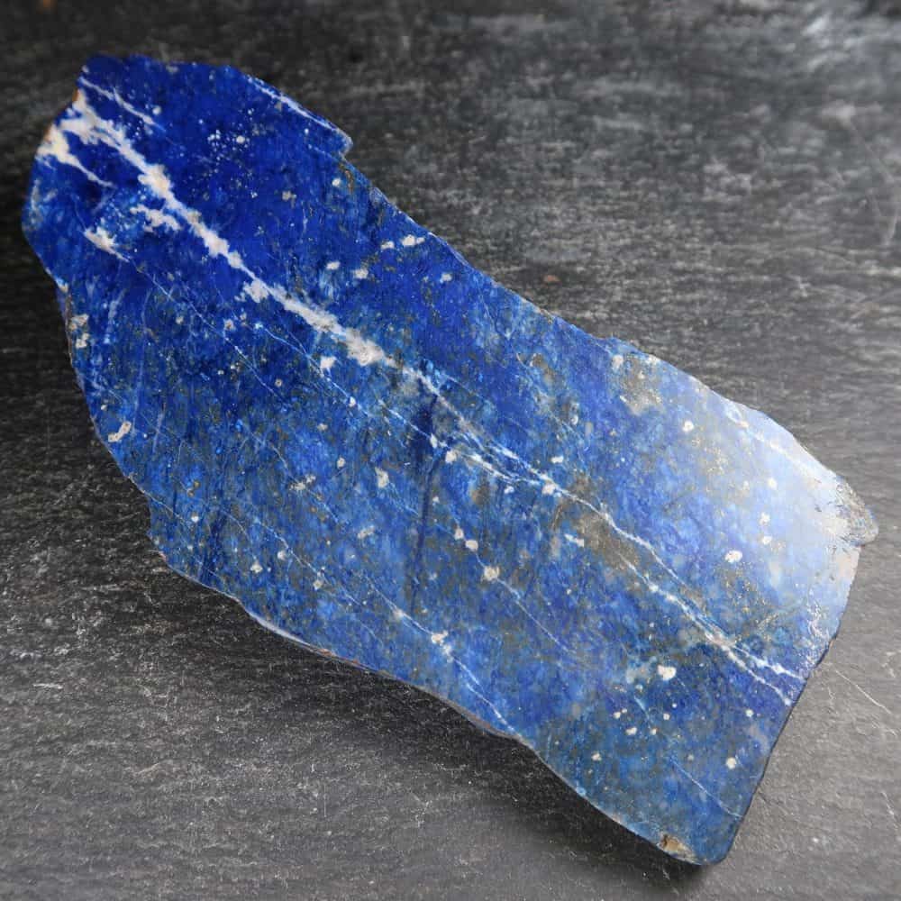 polished lapis lazuli slice from afghanistan