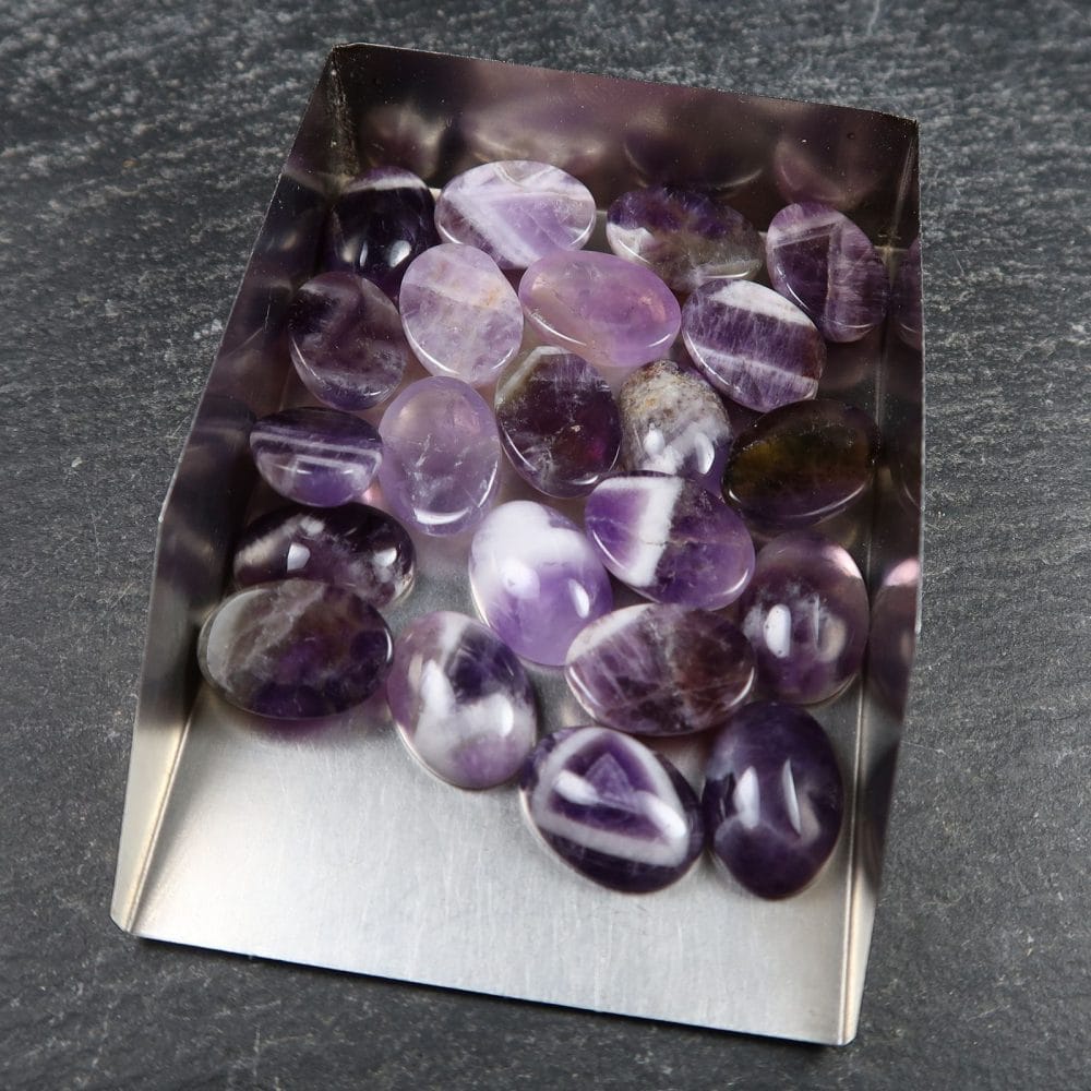 chevron amethyst cabochons for jewellery making 2
