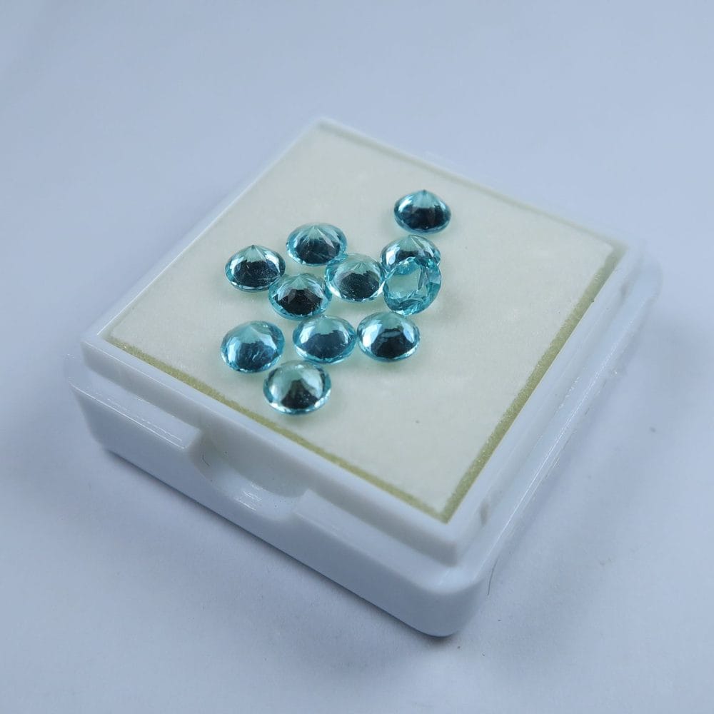 faceted blue apatite for jewellery making 4