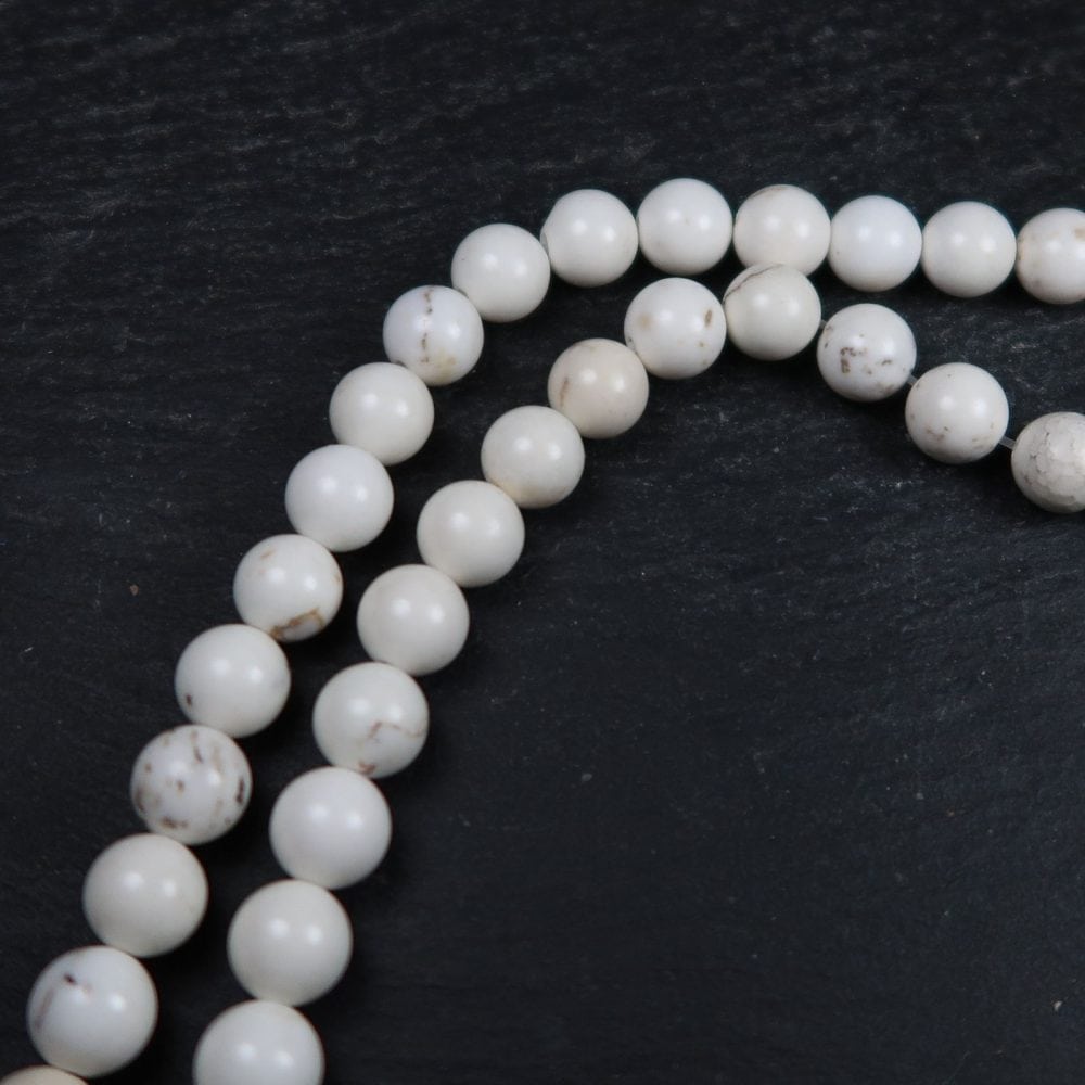 round white magnesite bead strands for jewellery making 3 (2)