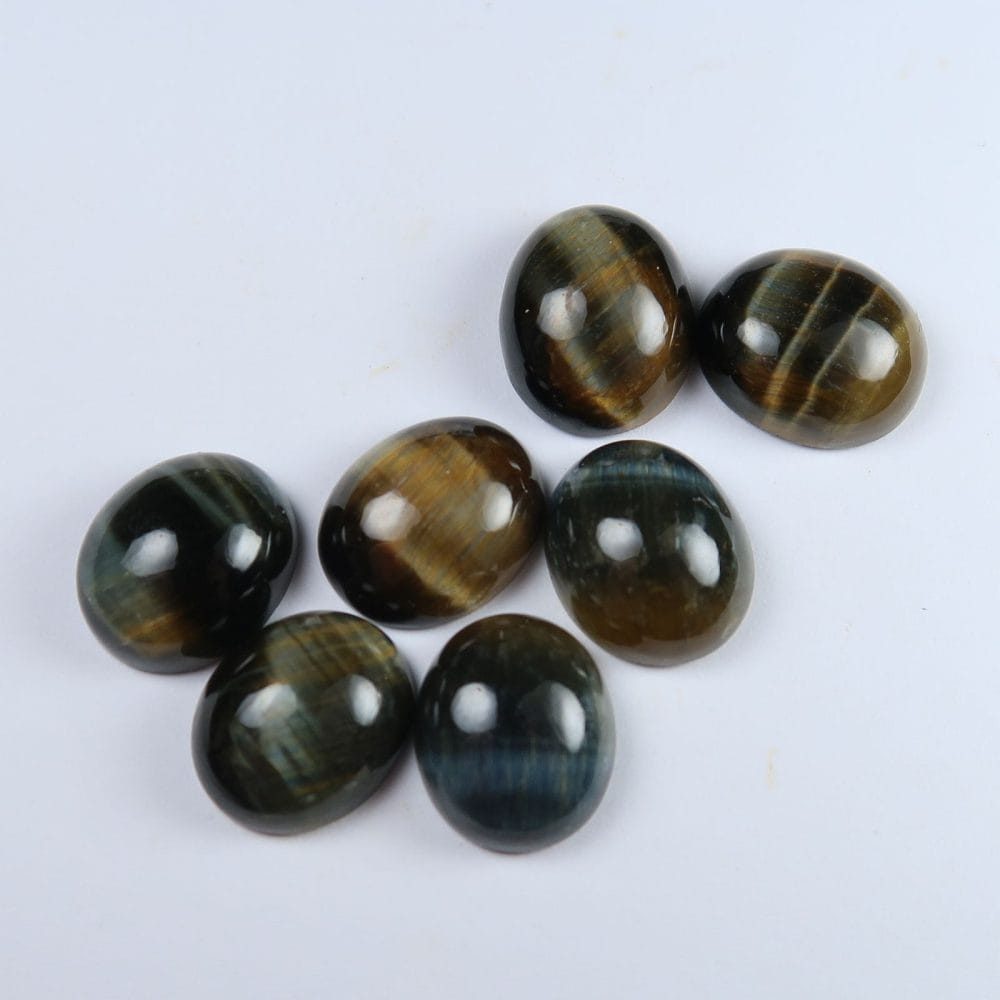 tigers eye cabochons in mixed colours 4
