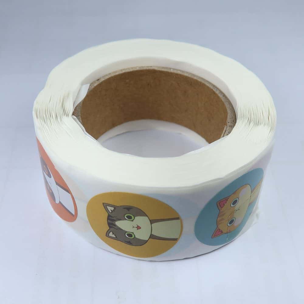 cute cat stickers for packages and parcels