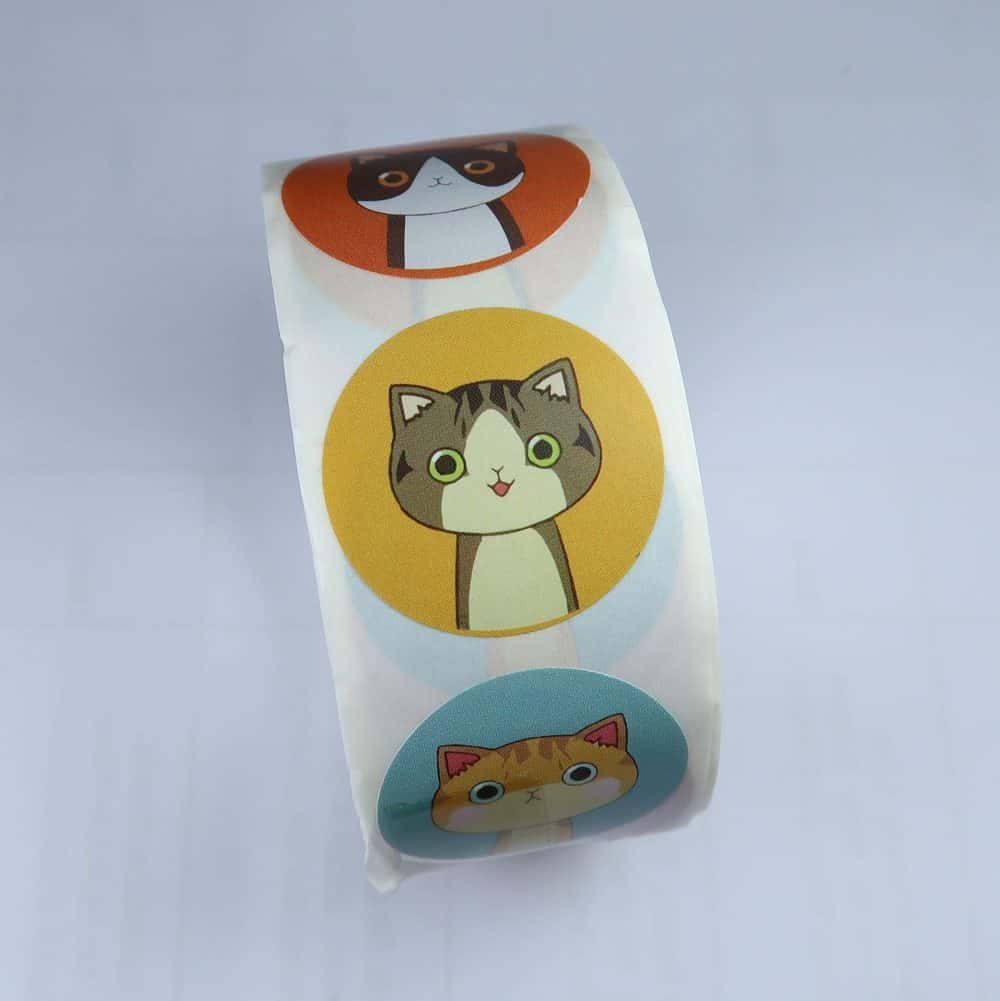 cute cat stickers for packages and parcels 5