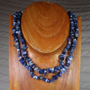 blue sodalite gemstone chip necklaces 3