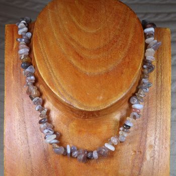 botswana agate chip beaded necklaces
