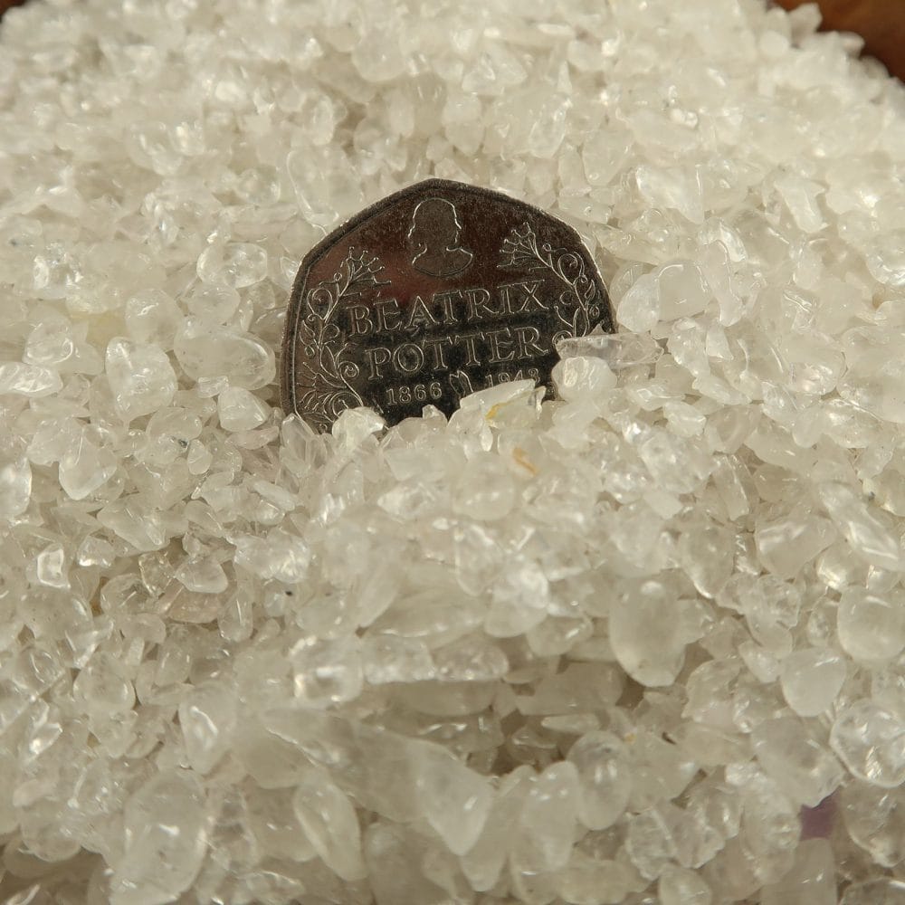 clear quartz tumblechips gemstone confetti polished gem chips 4