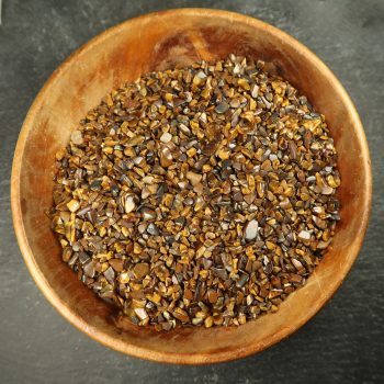 golden tigers eye tumblechips gemstone confetti polished gem chips