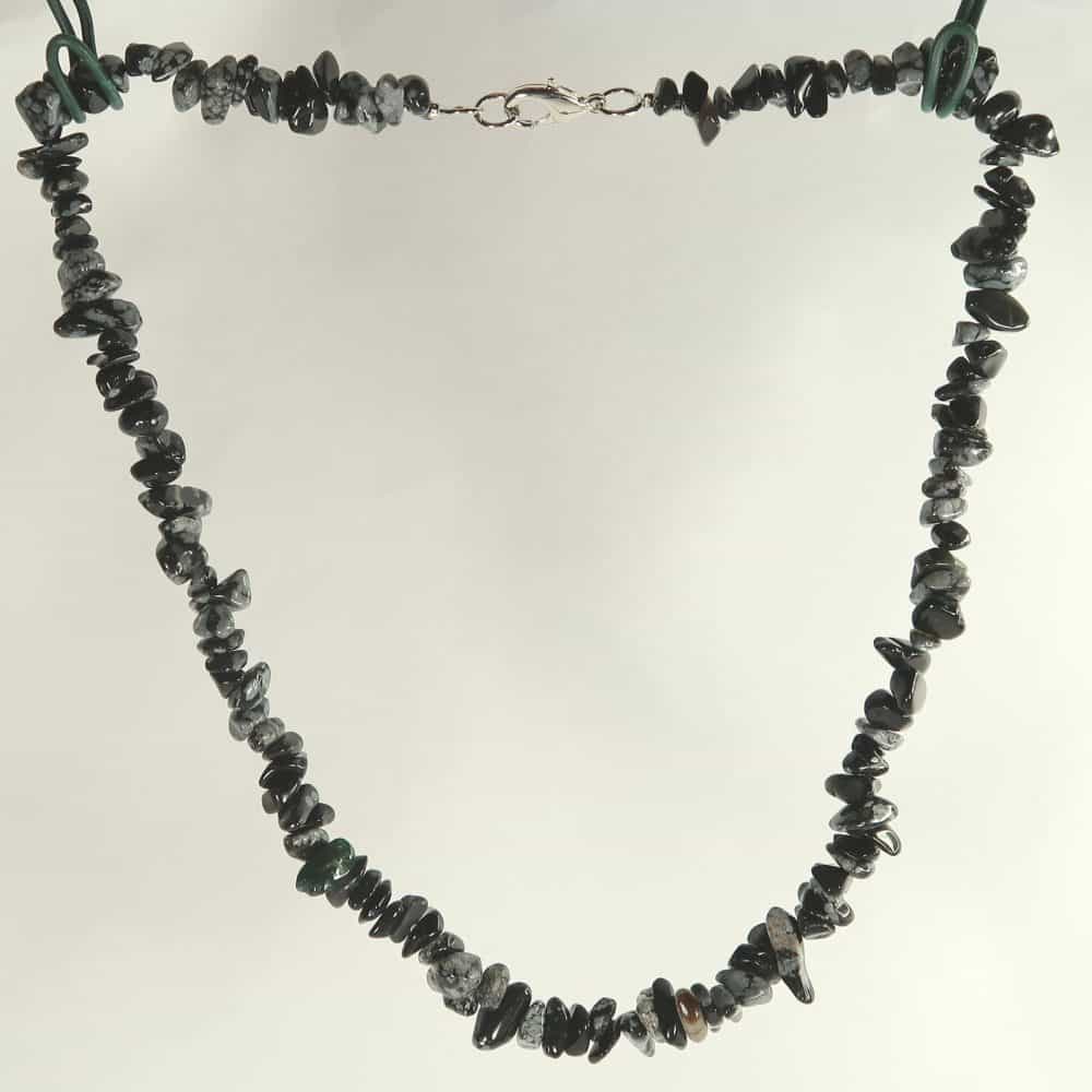 obsidian necklaces (snowflake)