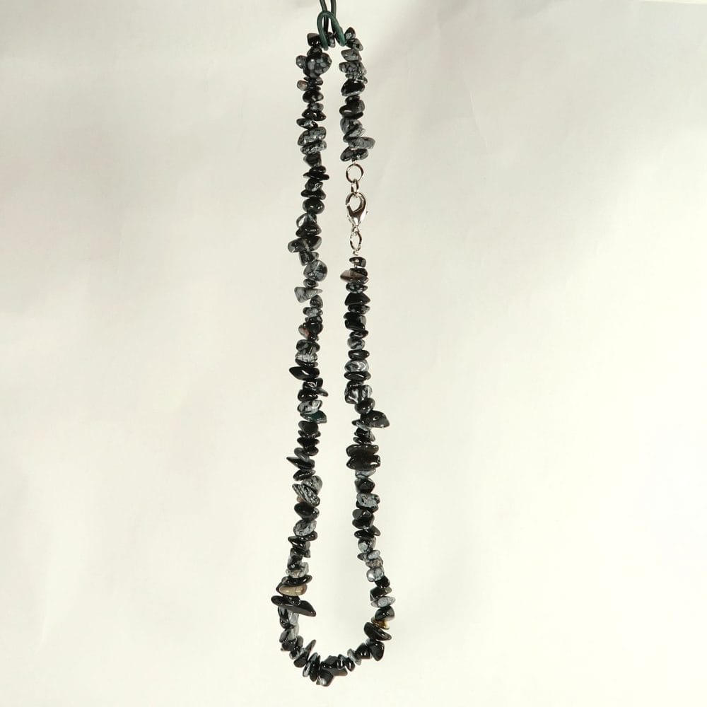 obsidian necklaces (snowflake)