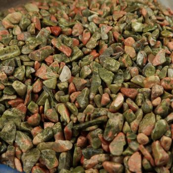 unakite tumblechips gemstone confetti polished gem chips