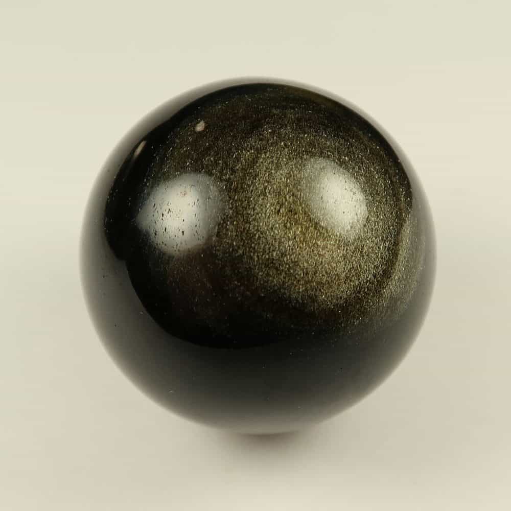 gold sheen obsidian spheres crystal balls (1)