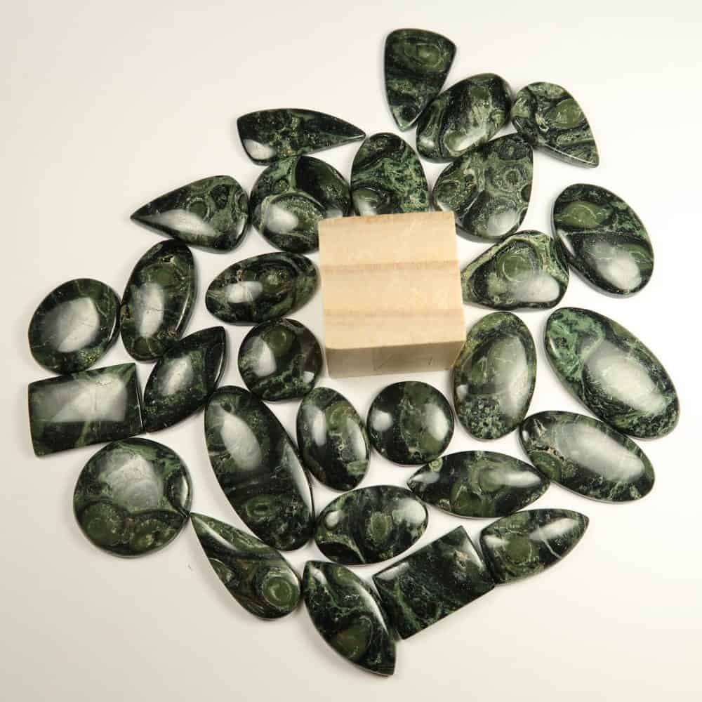 kambaba rhyolite cabochon parcels for jewellery making 2