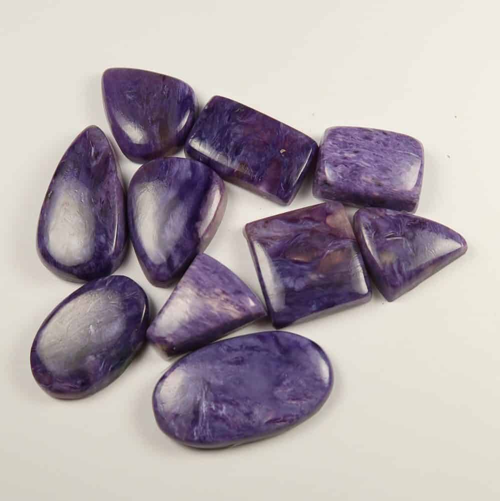 purple chaorite cabochon parcels for jewellery making 3