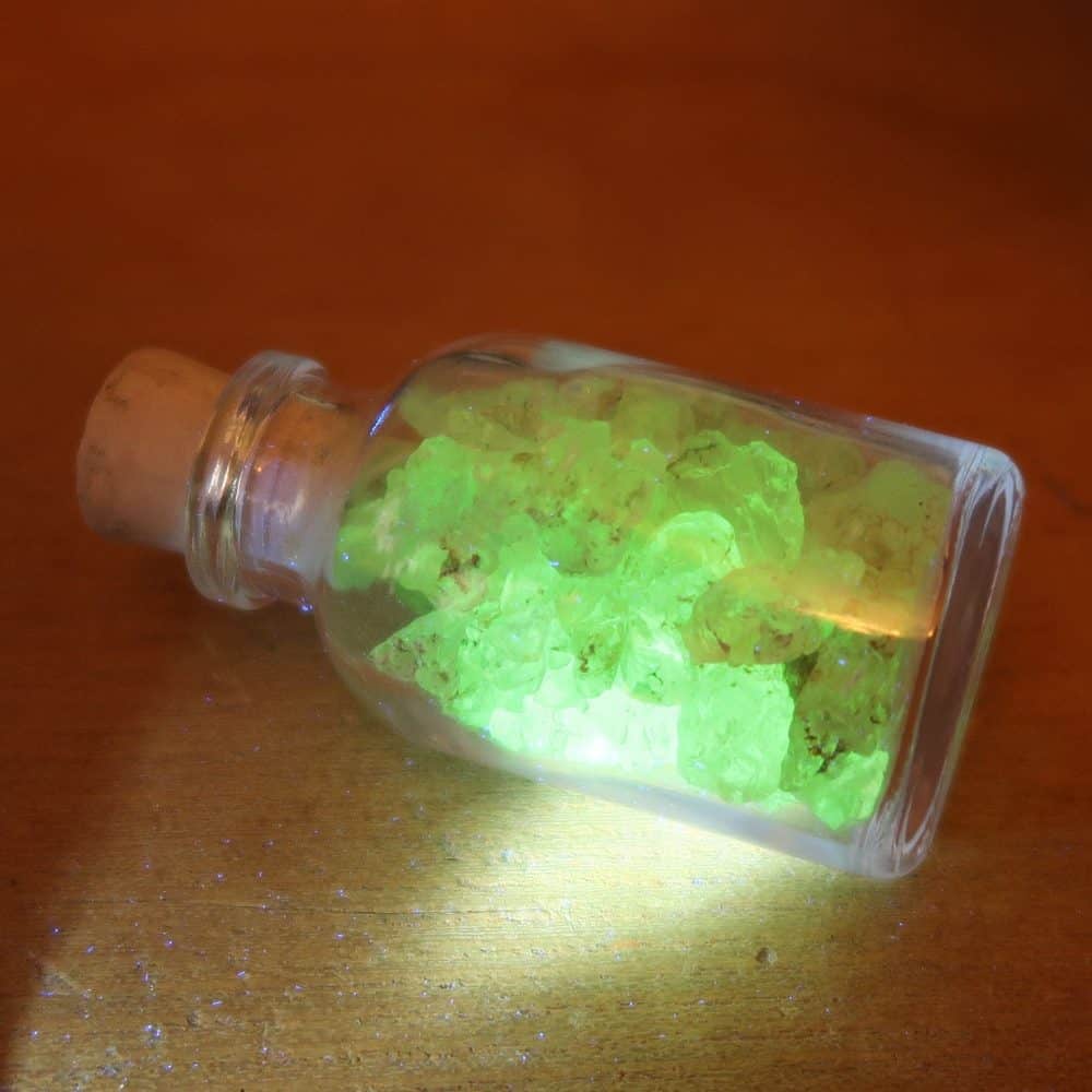 hyalite opal in glass bottle 4