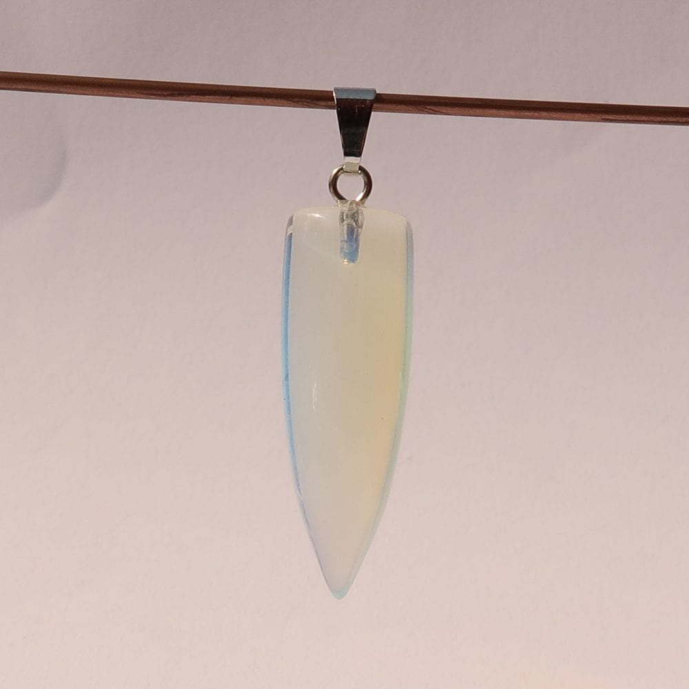 opalite glass pendants