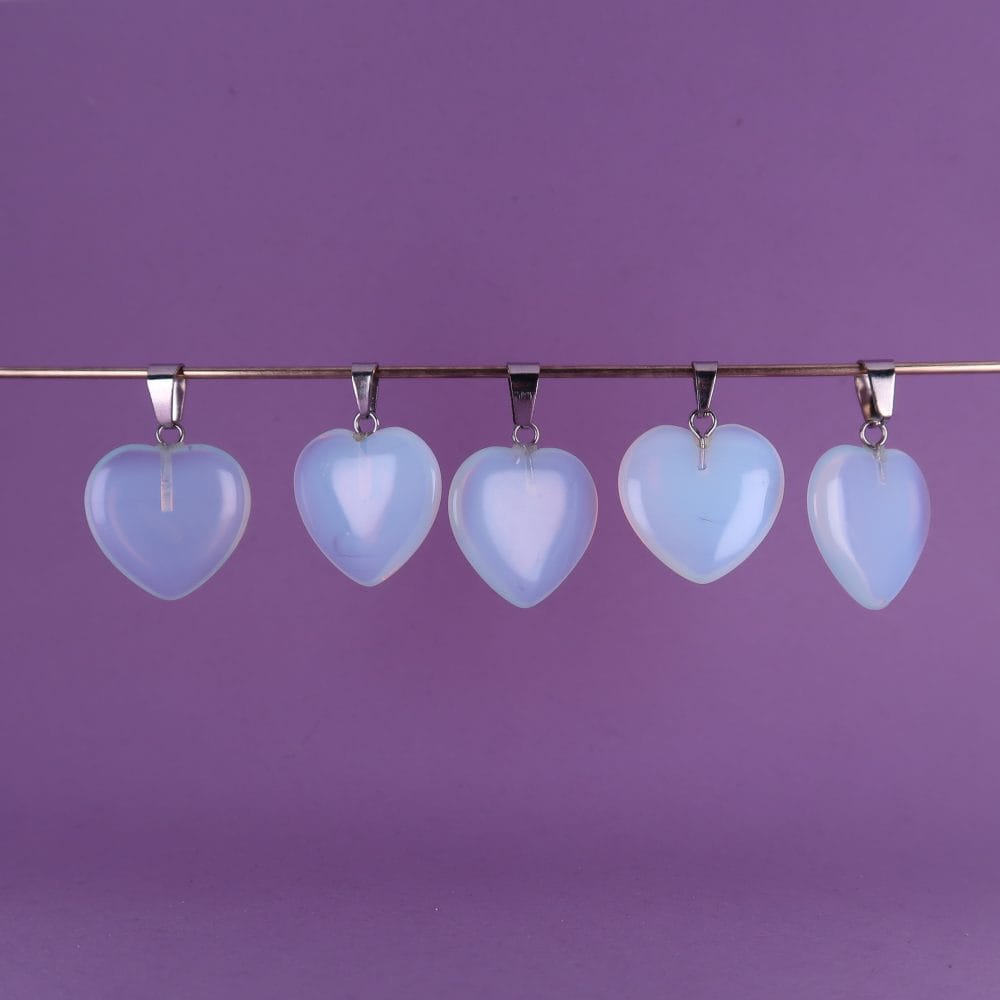 opalite glass pendants