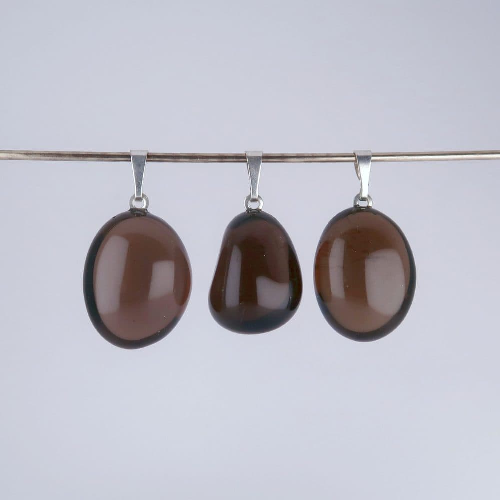 quartz pendants (smoky)
