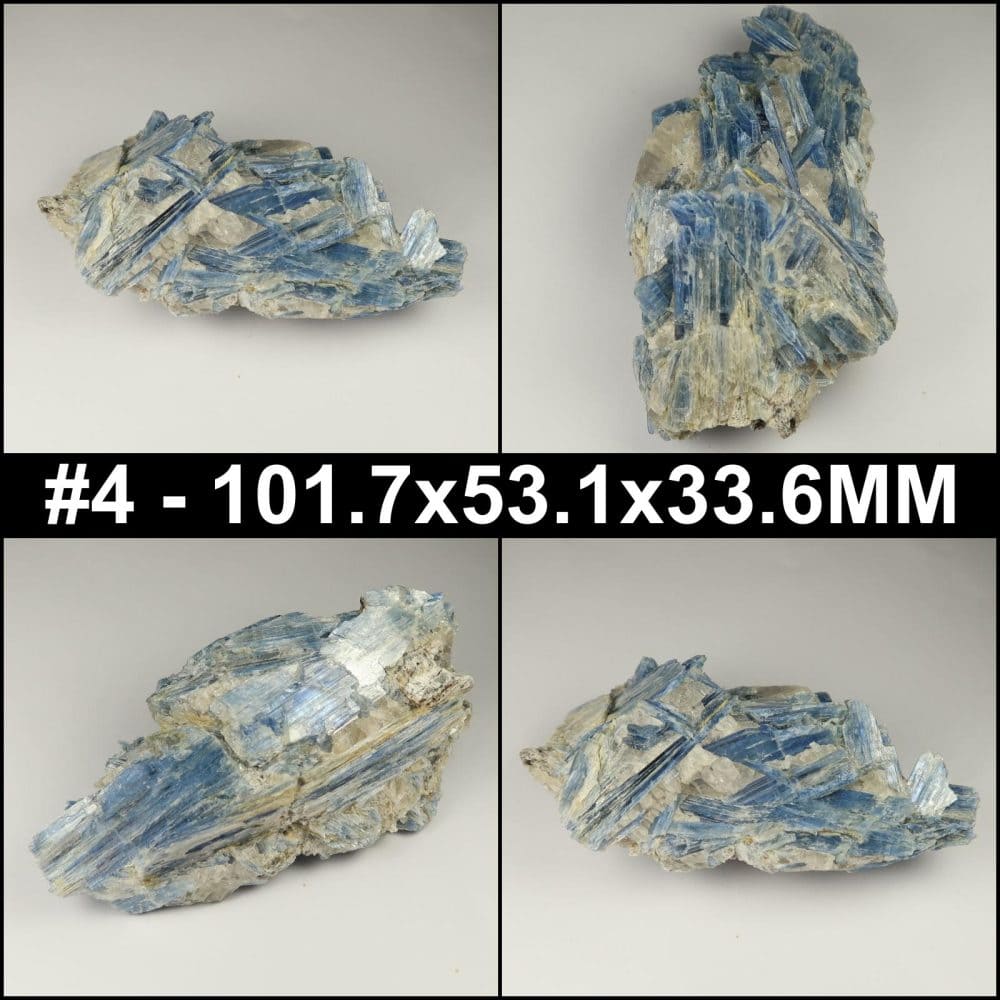 kyanite in quartz matrix specimens