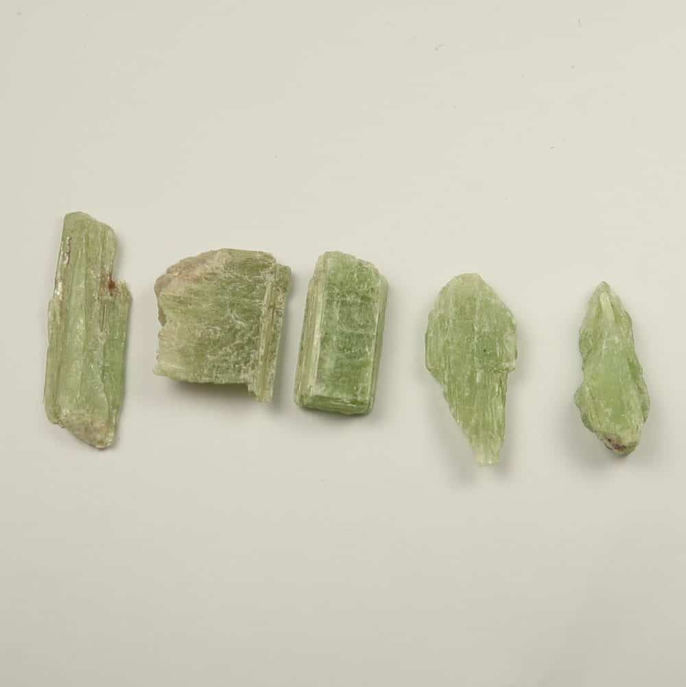 green kyanite specimens from brazil (2)