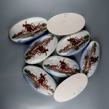 ceramic cabochons (vintage)