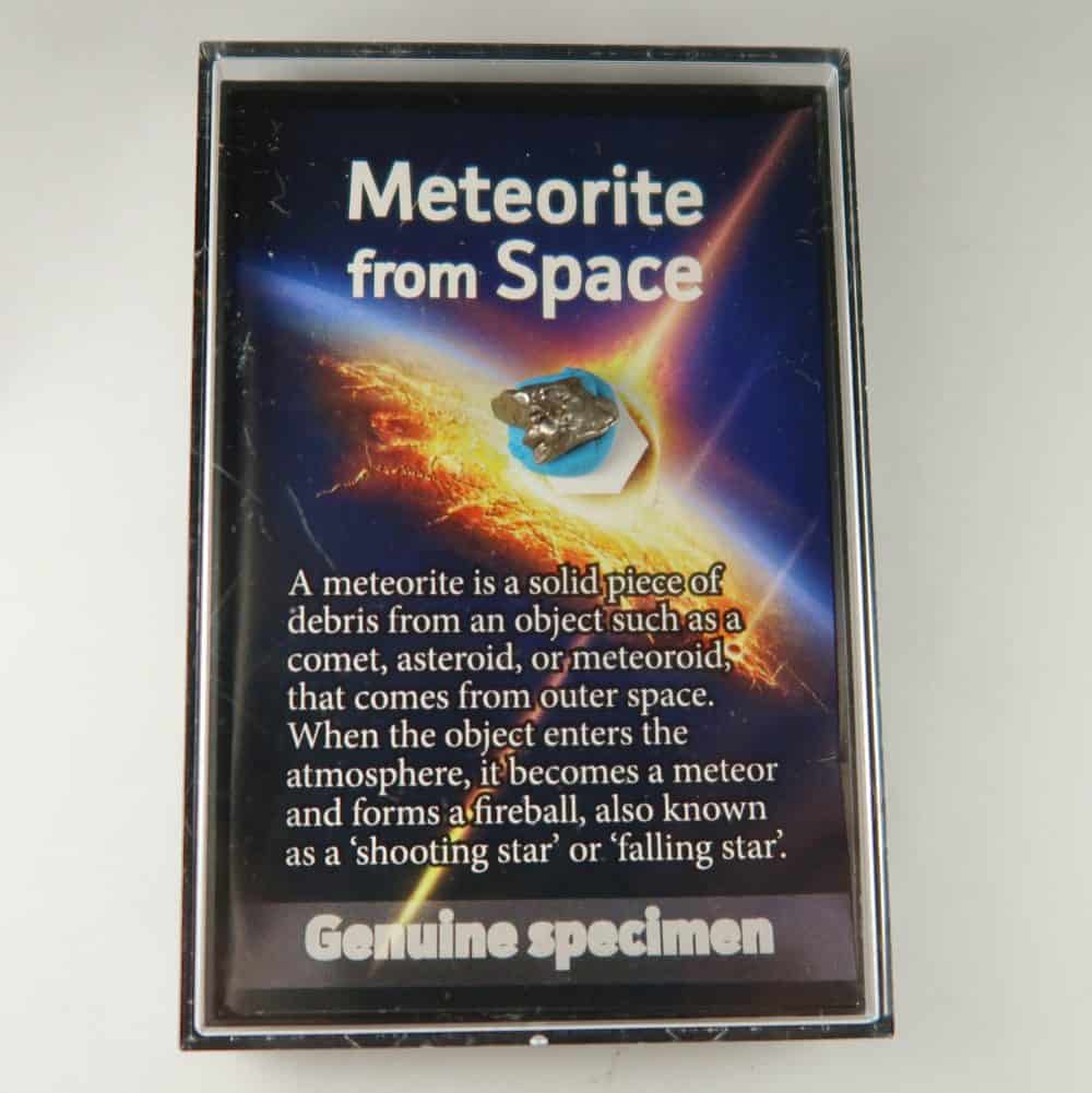 campo del cielo meteorite specimen in 'story box'