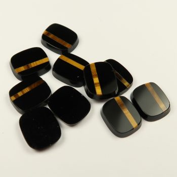 onyx signet cut cabochons with inlay (6)