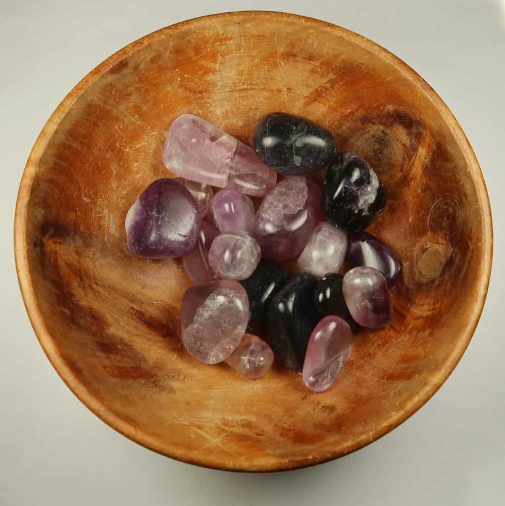 fluorite tumblestones (purple)