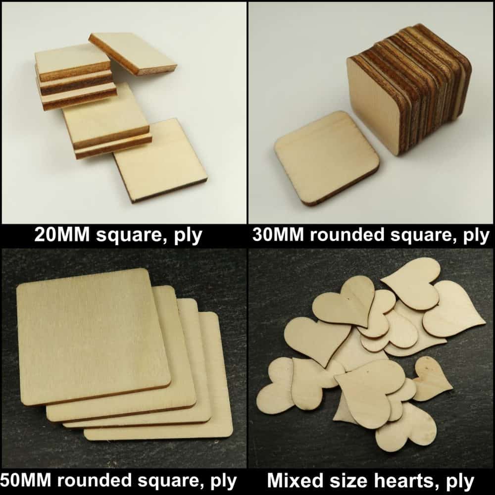 plywood shapes for pyrography and crafts