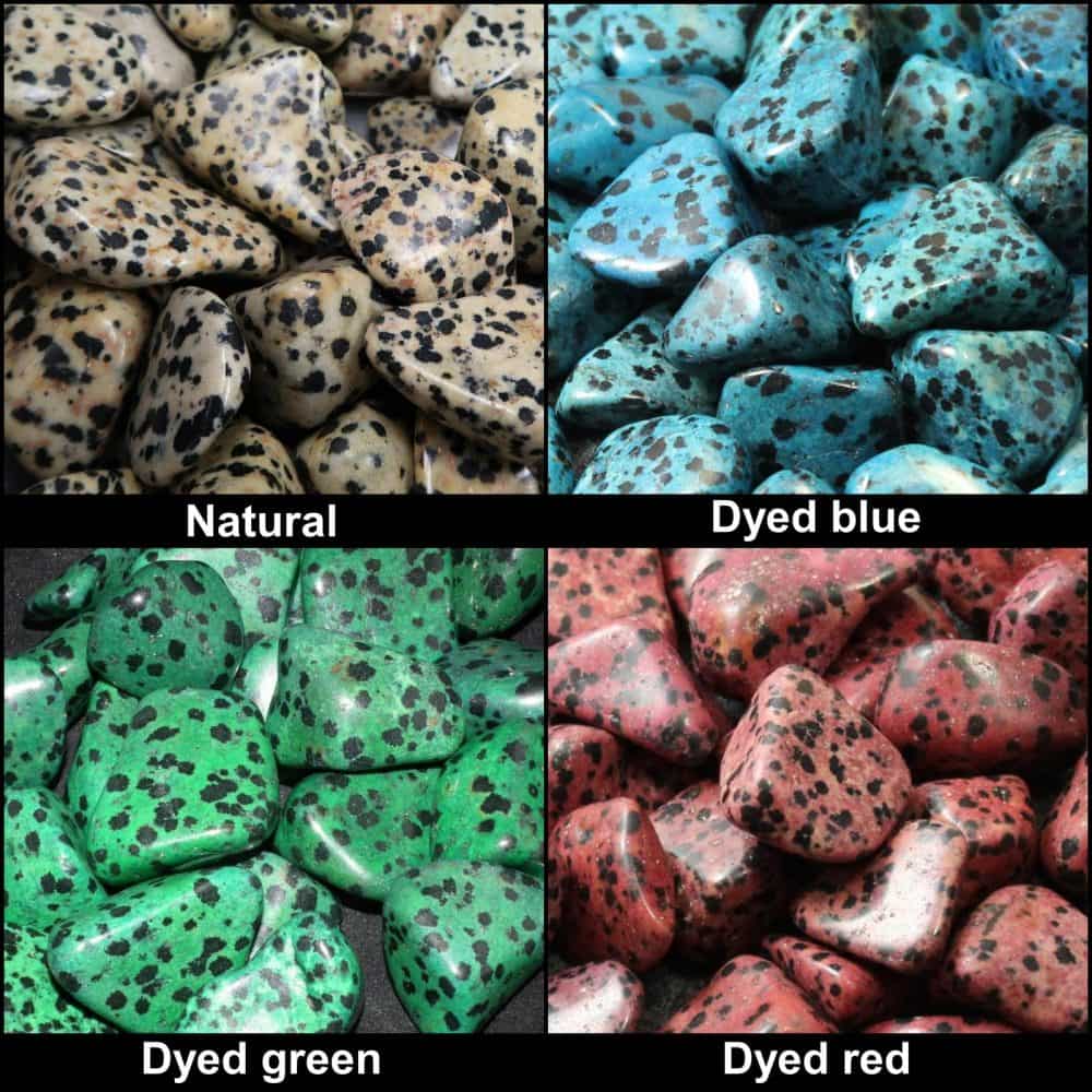 dalmatian stone tumblestones colour collag