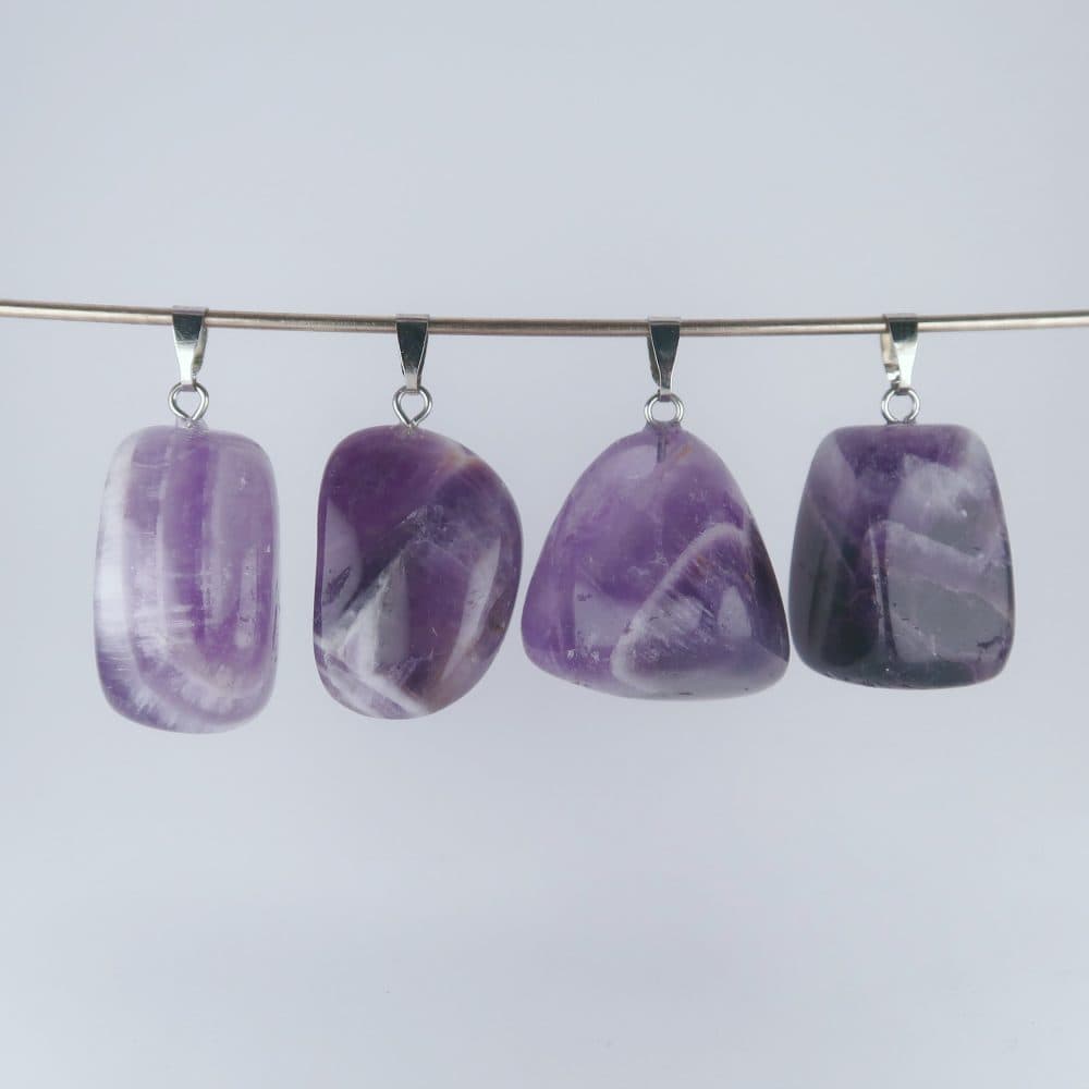 amethyst pendants (chevron)