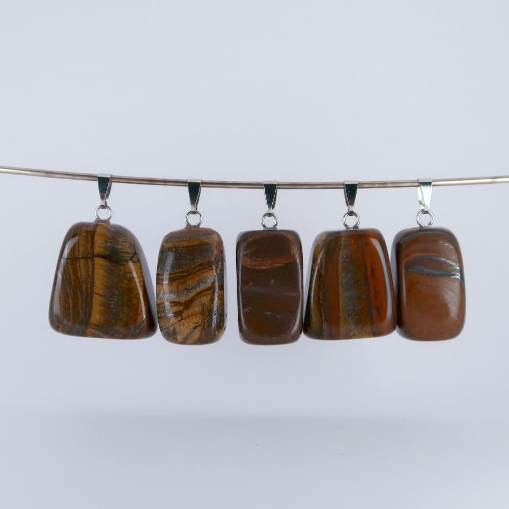 tiger iron pendants