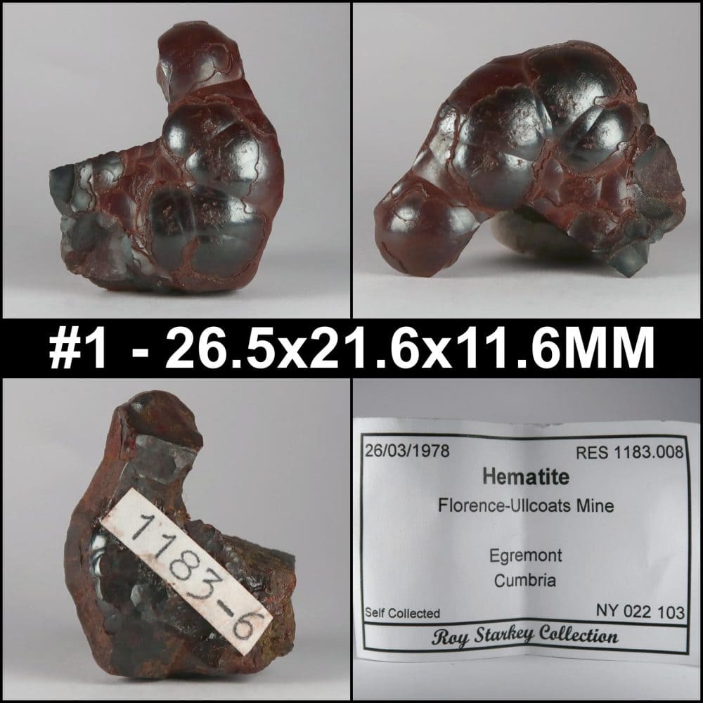 hematite from florence ullcoats mine, egremont, cumbria, uk