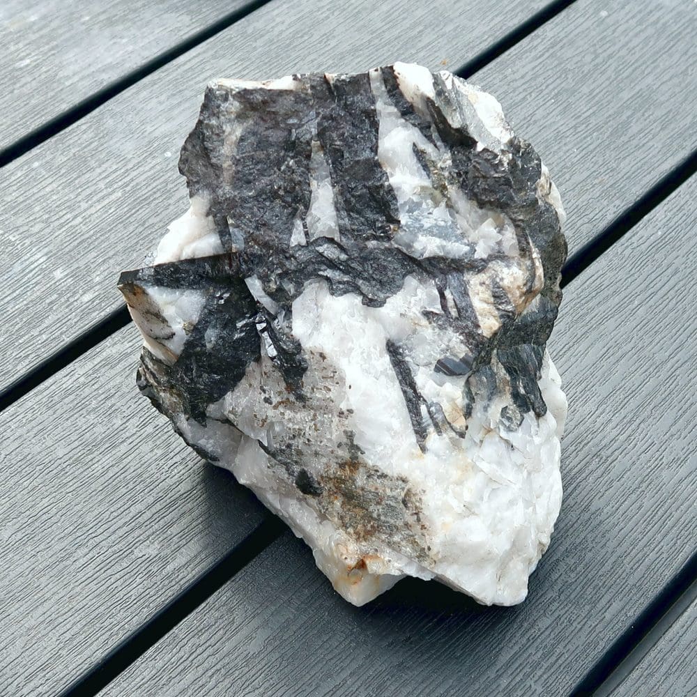 wolframite in quartz from carrock mine cumbria uk