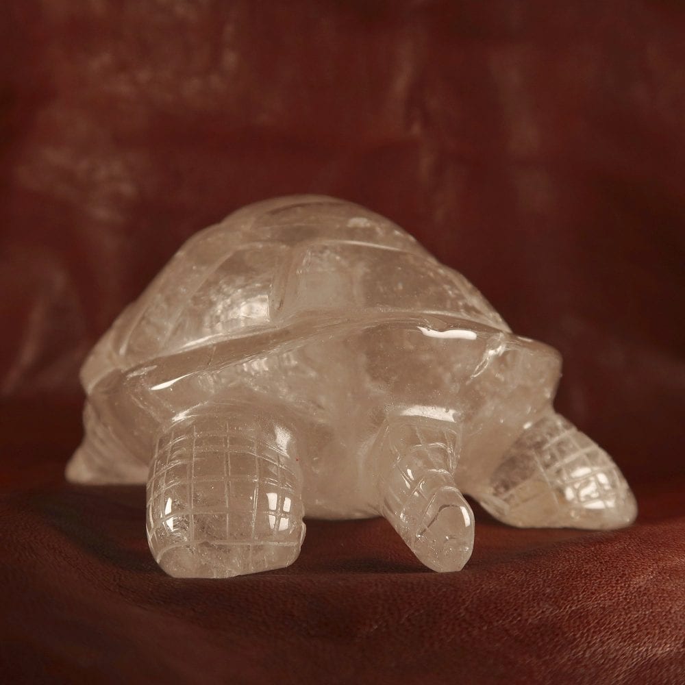 quartz turtle carvings (clear)