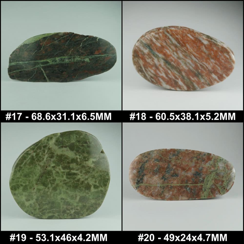 polished lewisian gneiss slices