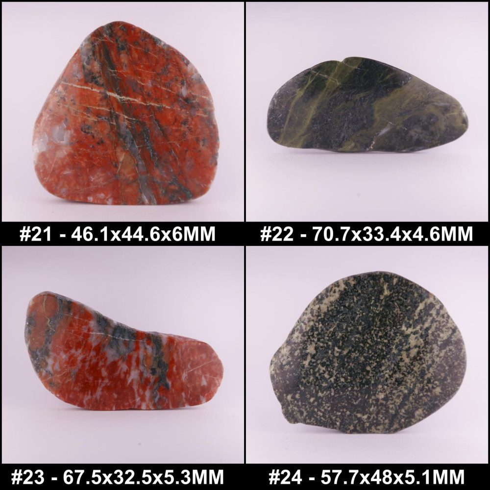 polished lewisian gneiss slices