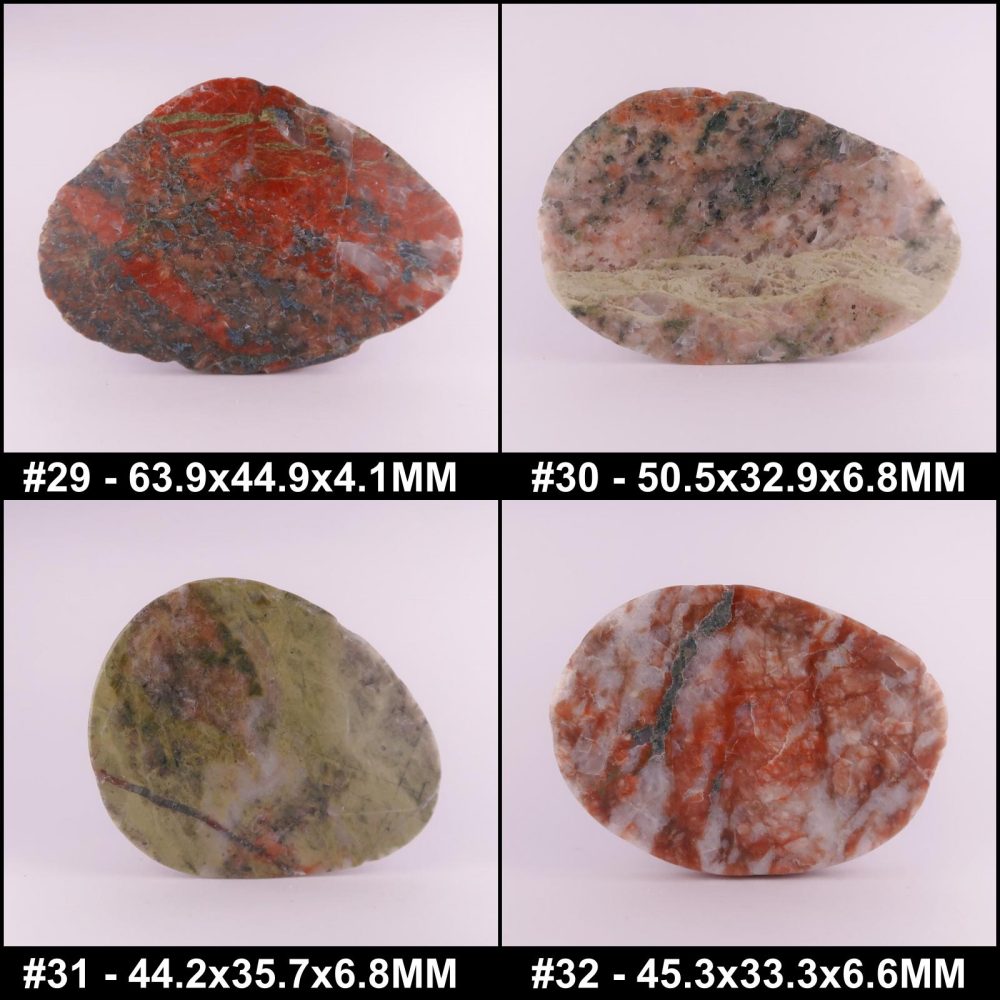 polished lewisian gneiss slices