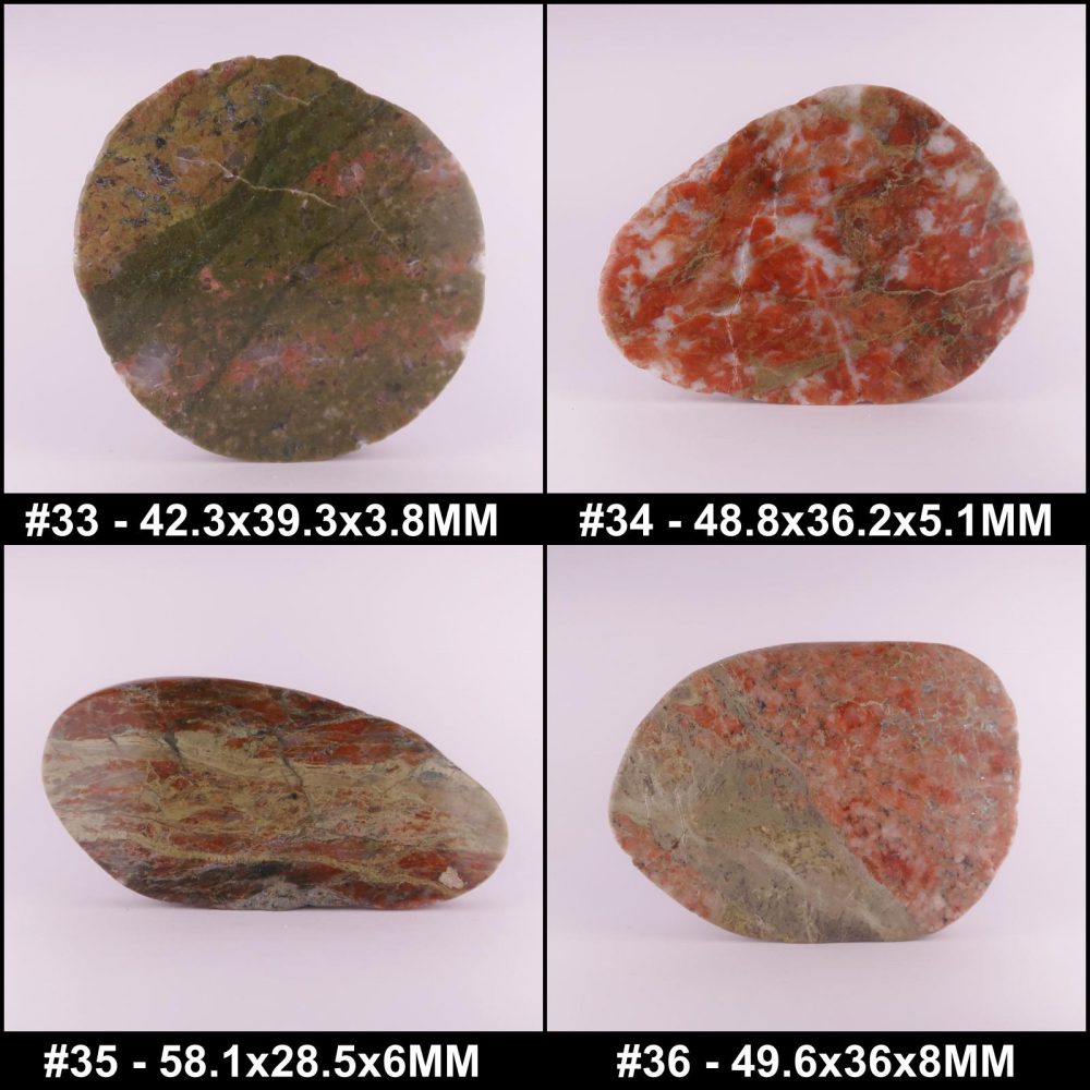 polished lewisian gneiss slices