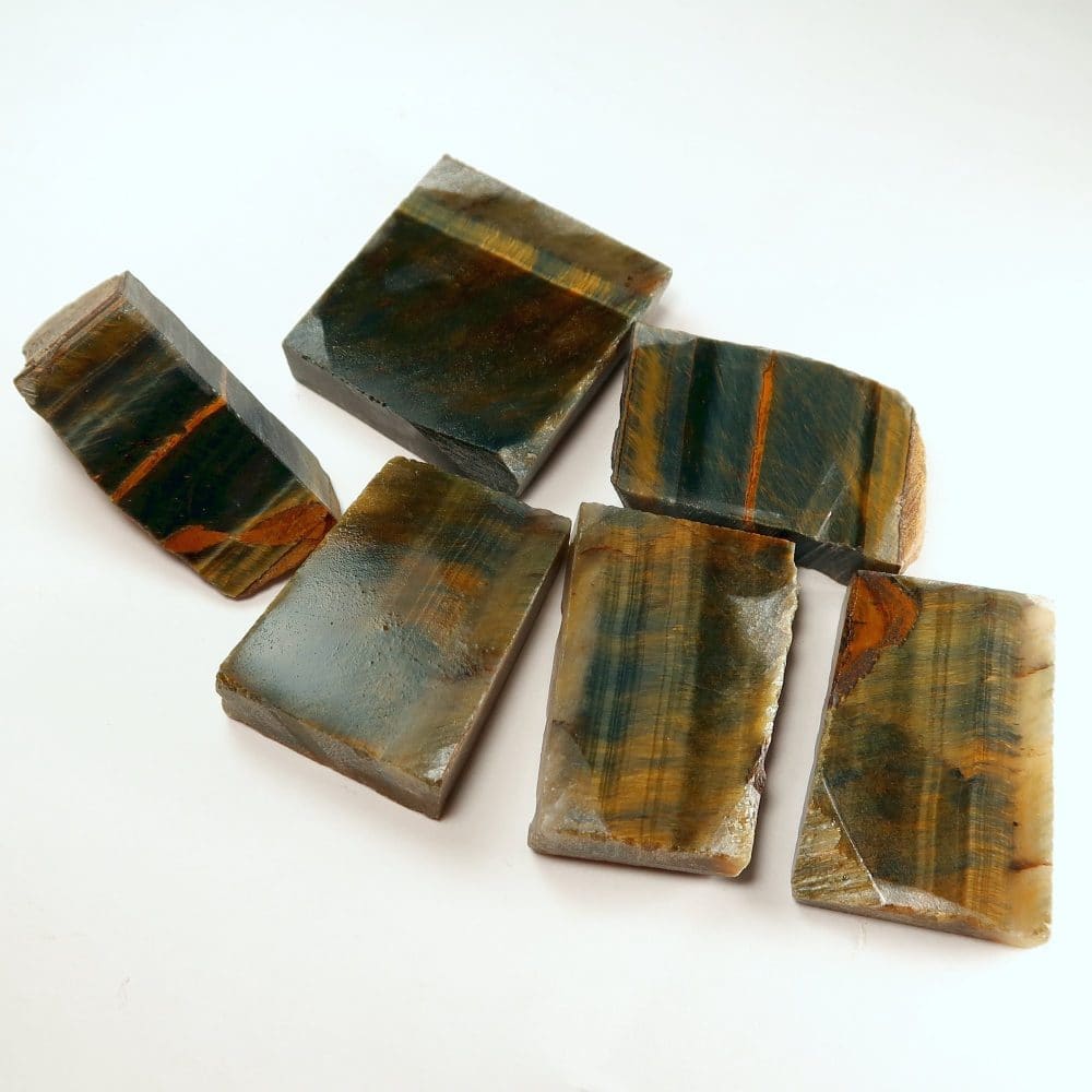 rough tigers eye slabs for lapidary 6