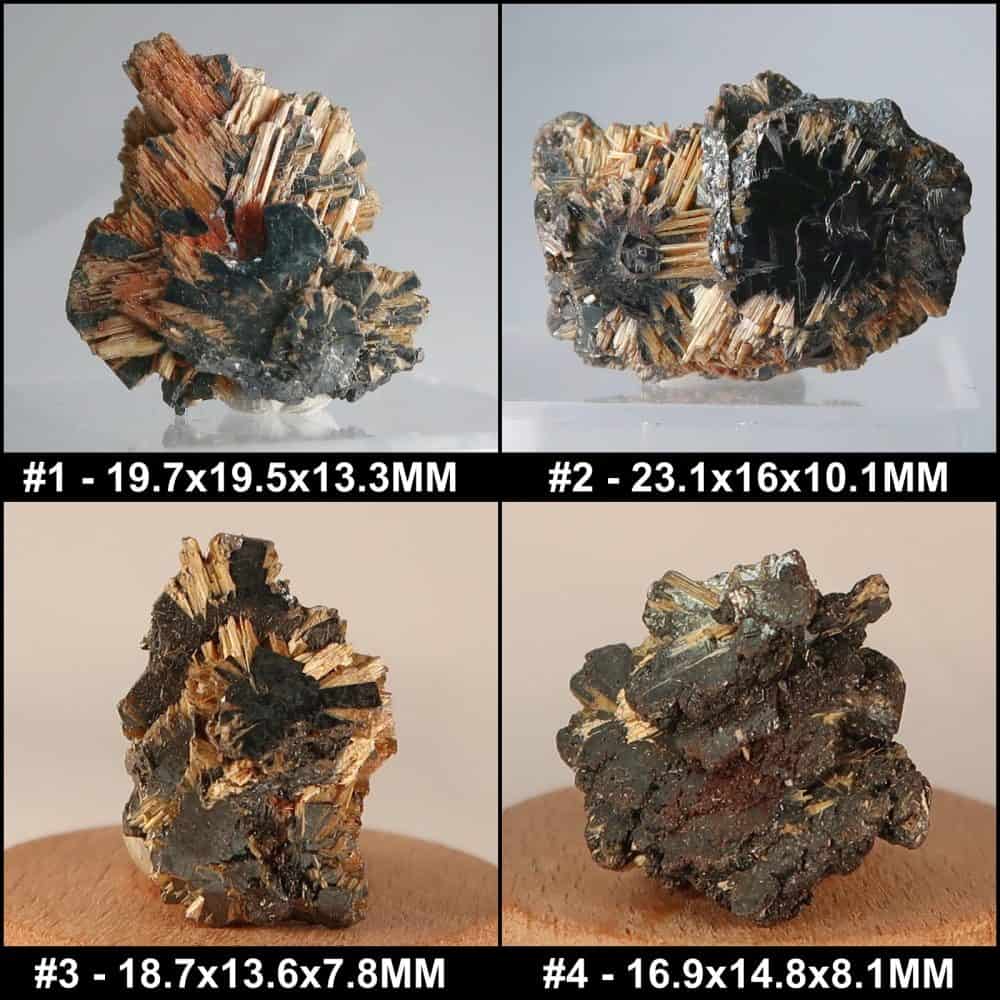 rutile in hematite from brazil collage 1 4