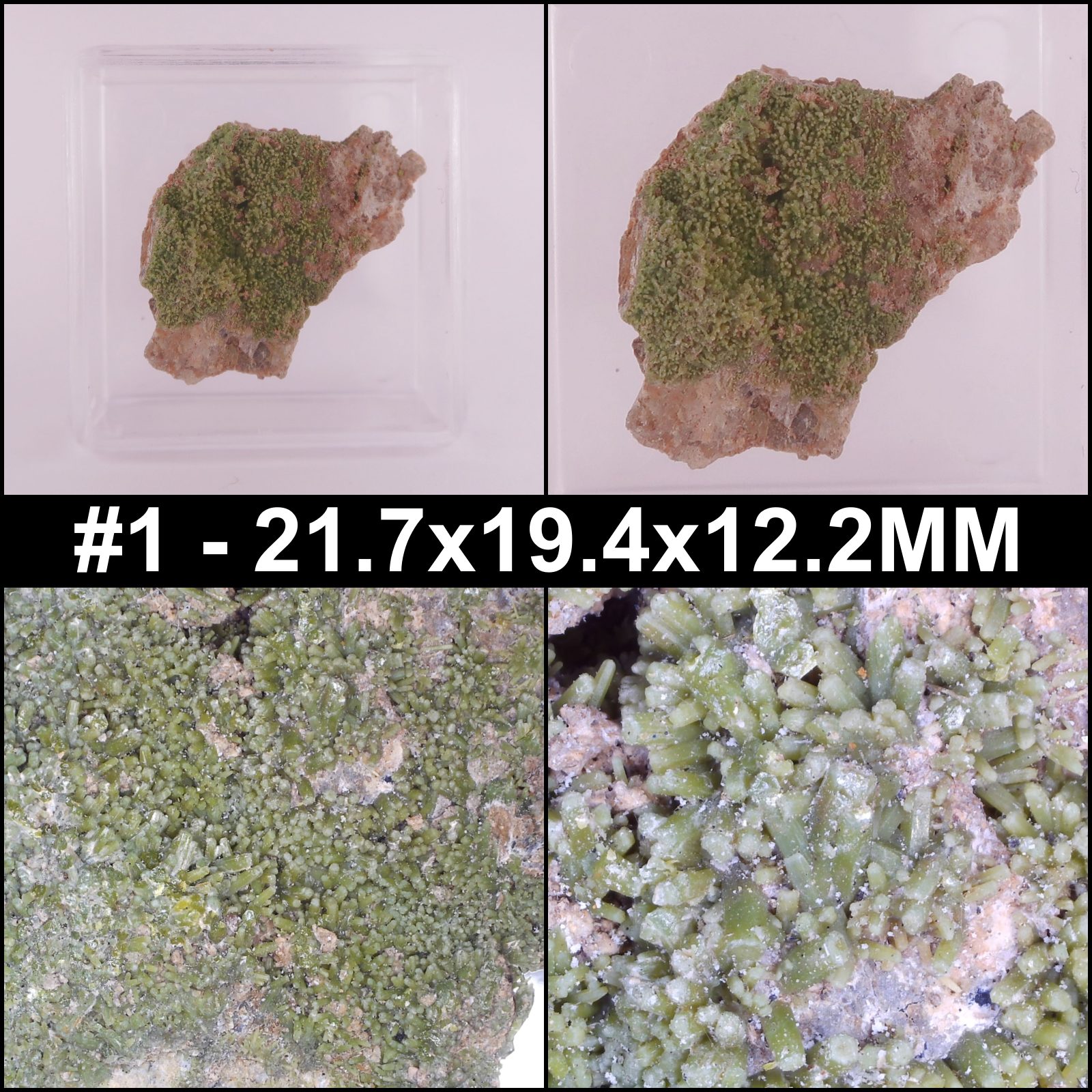 pyromorphite specimens from burgham mine, shropshire
