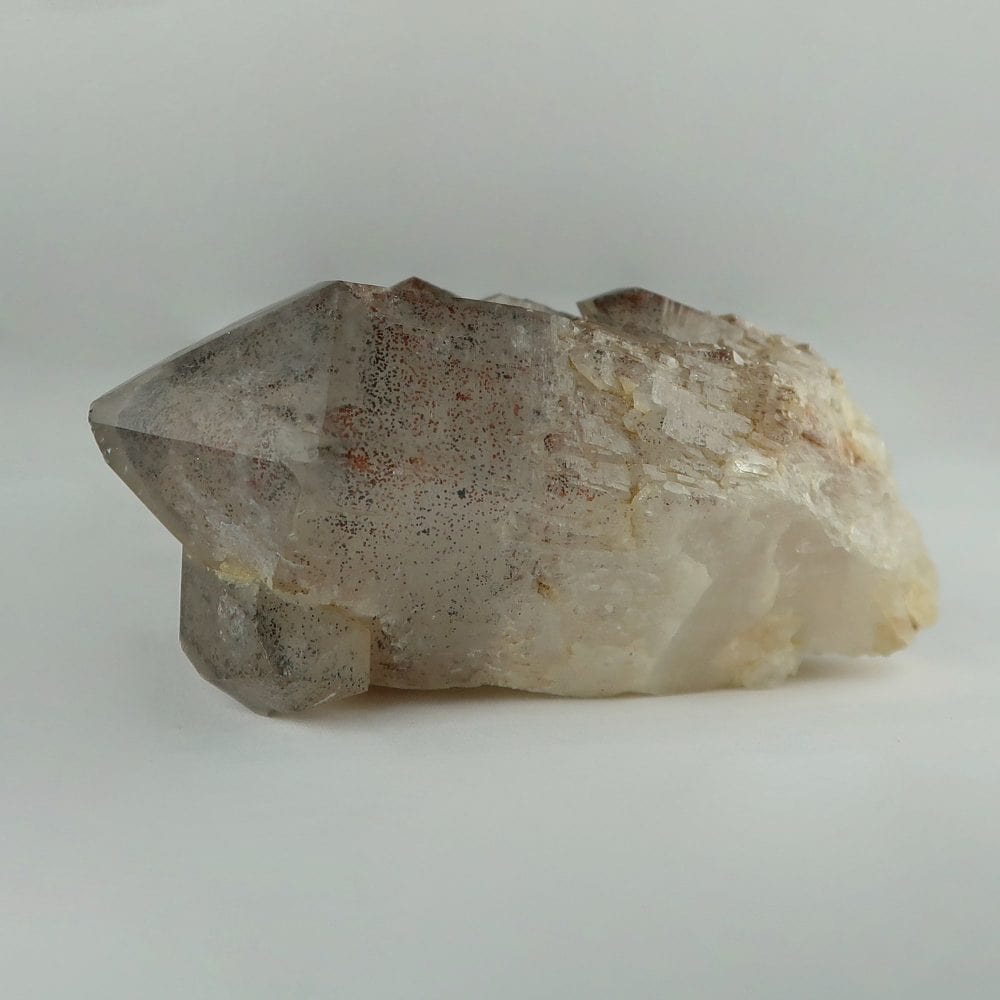 quartz points with goethite phantom