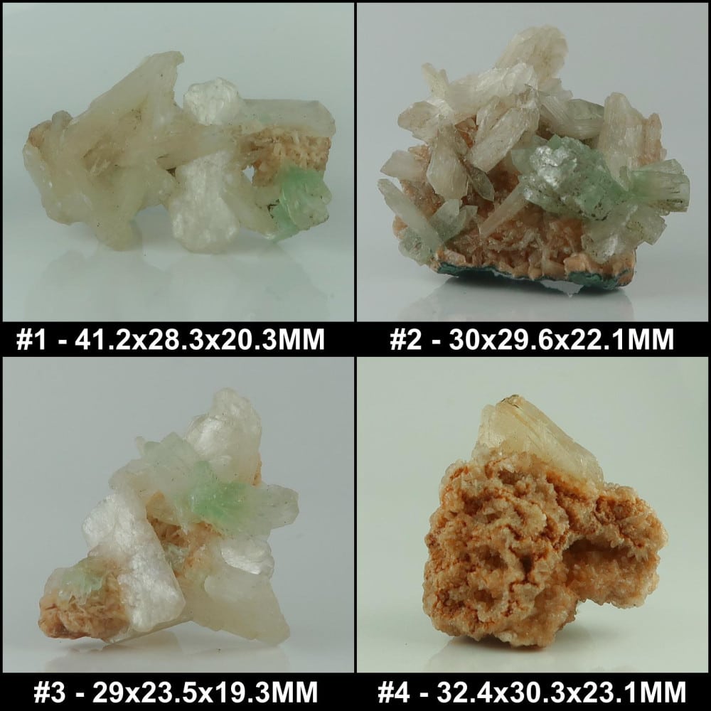 stilbite and heulandite mineral specimens