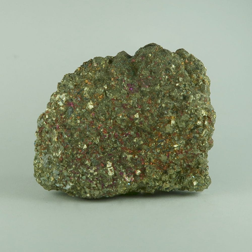 pyrite with bornite (peacock ore) specimens